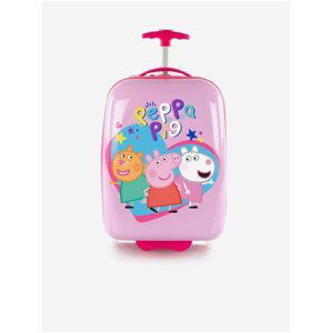 Růžový dětský kufr Heys Kids eOne Peppa Pig
