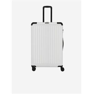 Bílý cestovní kufr Travelite Cruise 4w L