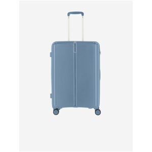 Světle modrý cestovní kufr Travelite Vaka 4w M