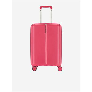 Růžový cestovní kufr Travelite Vaka 4w S
