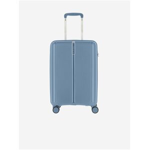 Světle modrý cestovní kufr Travelite Vaka 4w S