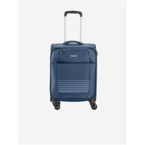 Tmavě modrý cestovní kufr Travelite Seaside 4w S