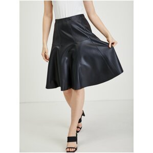 Černá dámská koženková sukně ORSAY
