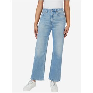 Světle modré dámské široké džíny Pepe Jeans Lexa