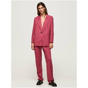Tmavě růžové dámské kalhoty Pepe Jeans Colette