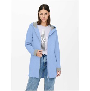 Modrý dámský lehký kabát s kapucí ONLY Lena