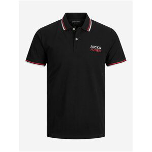 Černé pánské polo tričko Jack & Jones Atlas