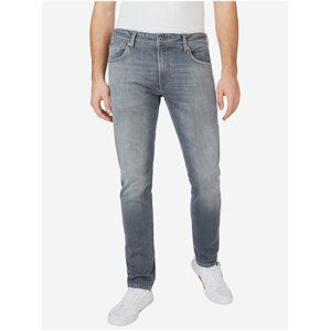 Šedé pánské slim fit džíny Pepe Jeans Stanley