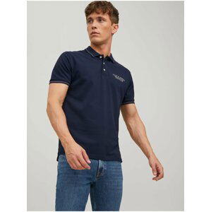 Tmavě modré pánské polo tričko Jack & Jones Archie