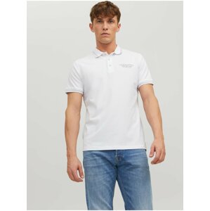 Bílé pánské polo tričko Jack & Jones Archie