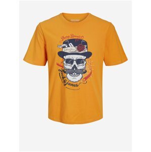 Oranžové klučičí tričko Jack & Jones Roxbury