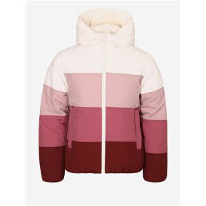 Béžovo-růžová dětská zimní bunda NAX KEMENO