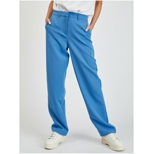 Modré dámské široké kalhoty VILA Kamma
