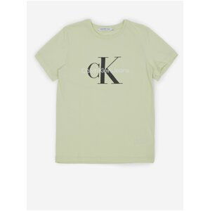Světle zelené holčičí tričko Calvin Klein