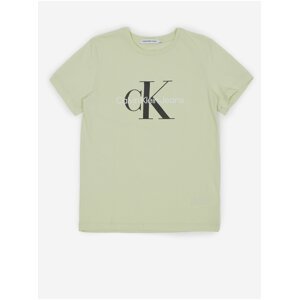 Světle zelené holčičí tričko Calvin Klein