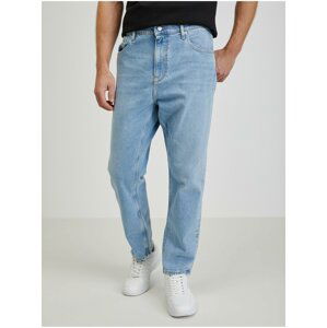 Světle modré pánské straight fit džíny Calvin Klein Jeans