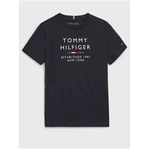 Tmavě modré klučičí tričko Tommy Hilfiger