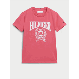 Růžové holčičí tričko Tommy Hilfiger