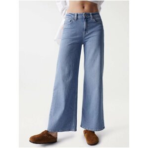 Modré dámské široké džíny Salsa Jeans