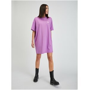 Světle fialové dámské oversize šaty Calvin Klein Jeans