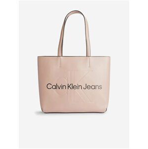 Světle růžová dámská kabelka Calvin Klein Jeans
