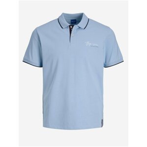 Světle modré pánské polo tričko Jack & Jones Joshua