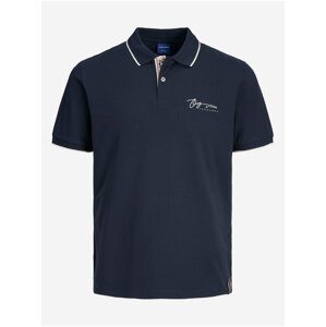 Tmavě modré pánské polo tričko Jack & Jones Joshua