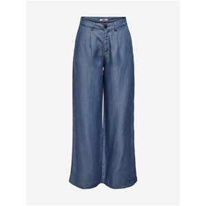 Tmavě modré dámské široké kalhoty JDY Jasper