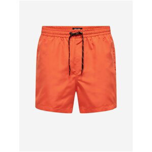 Oranžové pánské plavky ONLY & SONS Ted