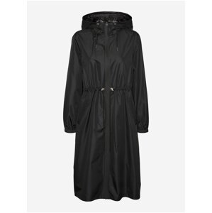 Černý dámský lehký nepromokavý kabát VERO MODA Fiesta