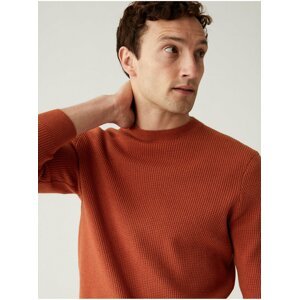 Oranžový pánský svetr Marks & Spencer