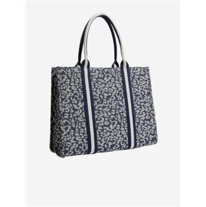 Tmavě modrá dámská plátěná taška se zvířecím vzorem Marks & Spencer