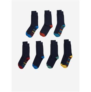 Sada sedmi párů pánských ponožek v tmavě modré barvě s technologií Cool & Fresh™ Marks & Spencer