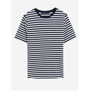 Bílo-modré dámské pruhované tričko Marks & Spencer