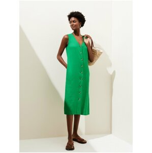 Zelené dámské midi šaty Marks & Spencer