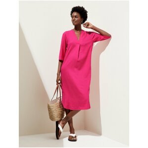 Tmavé růžové dámské šaty Marks & Spencer