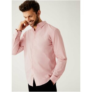 Růžová pánská košile Marks & Spencer