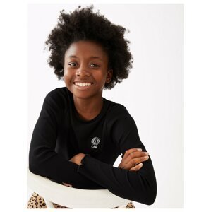 Černé holčičí tričko s nápisem Love Marks & Spencer