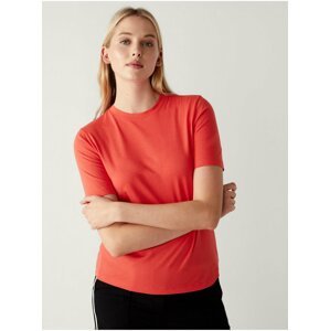 Červené dámské basic tričko Marks & Spencer