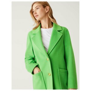 Zelený dámský kabát Marks & Spencer