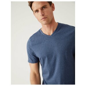Tmavě modré pánské tričko Marks & Spencer