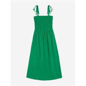 Zelené dámské plážové bavlněné midi šaty Marks & Spencer