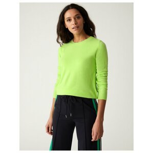 Neonově zelený dámský svetr Marks & Spencer