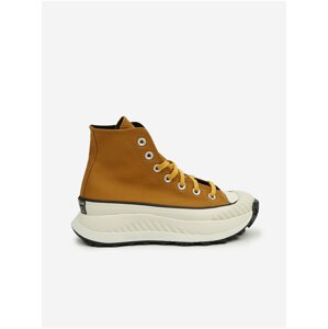 Hořčicové kotníkové tenisky na platformě Converse Chuck 70 AT CX