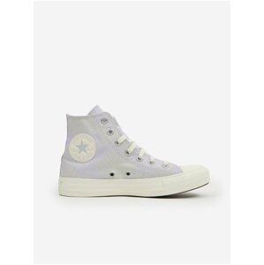 Světle fialové dámské vzorované kotníkové tenisky Converse Chuck Taylor All Star Floral