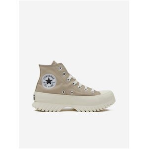 Béžové dámské kotníkové tenisky na platformě Converse Chuck Taylor All Star Lugged 2.0