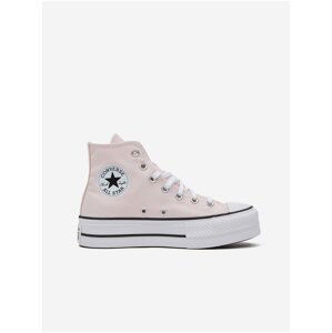 Světle růžové dámské kotníkové tenisky na platformě Converse Chuck Taylor All Star Lift