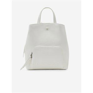 Bílý dámský batoh/kabelka Desigual Half Logo 23 Sumy Mini