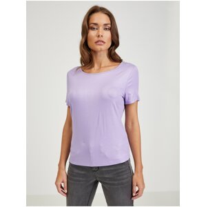Světle fialové dámské třpytivé tričko ORSAY