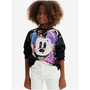 Černá holčičí mikina Desigual Mickey